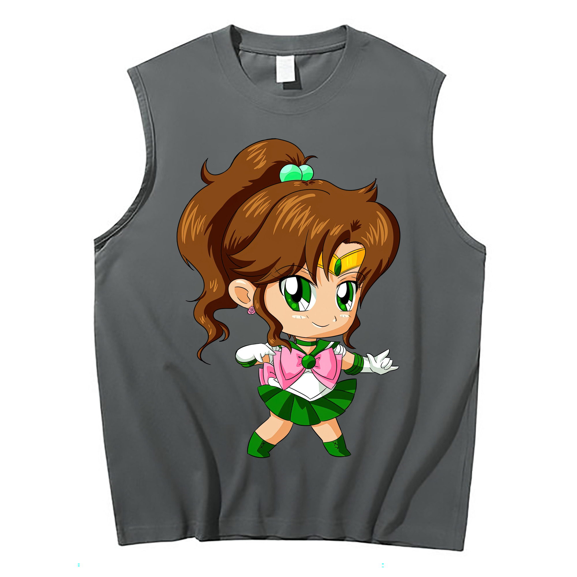 （画像用） 美少女戦士セーラームーン 木野 まこと きの まこと Sailor Moon Kino Makoto （セーラージュピター；Sailor Jupiter） コットン100％タンクトップ（フロントプリント）
